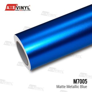 کاور بدنه خودرو آبی متالیک مات آکس وینیل M7005