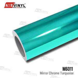 کاور بدنه خودرو فیروزه‌ای آینه‌ای کروم آکس وینیل M6011