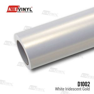 کاور بدنه خودرو رنگ سفید طلایی رنگین کمانی آکس وینیل D1002